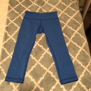 Lululemon wunder under crops 21” Reversible!